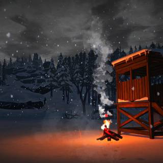 Dark winter PC wallpaper