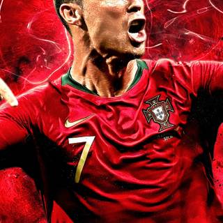 Ronaldo 2023 art wallpaper