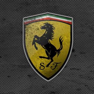 Gold Ferrari HD mobile wallpaper
