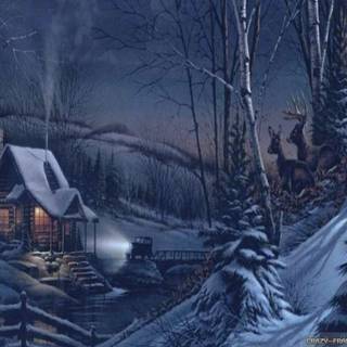 Dark winter PC wallpaper