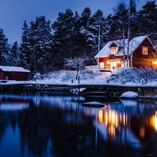 Dark winter PC wallpaper