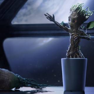 4k Baby Groot wallpaper