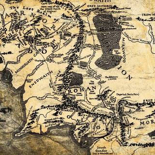 LOTR map wallpaper