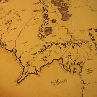 LOTR map wallpaper