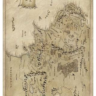 LOTR map wallpaper