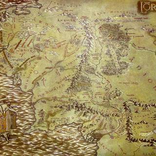 LOTR map wallpaper