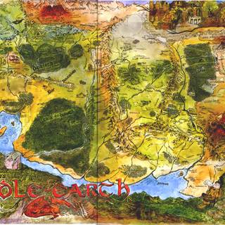 LOTR map wallpaper
