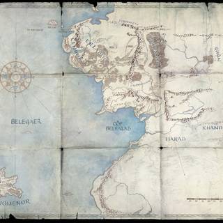 LOTR map wallpaper