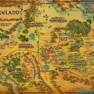 LOTR map wallpaper