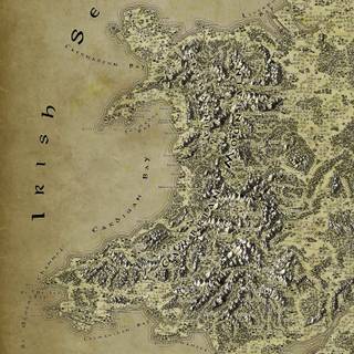 LOTR map wallpaper