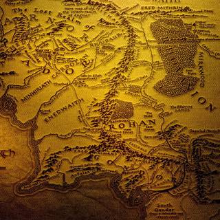 LOTR map wallpaper