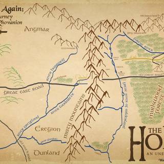 LOTR map wallpaper