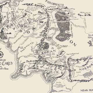 LOTR map wallpaper