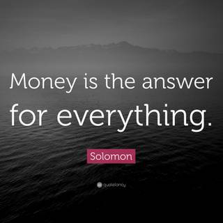 Money is everything wallpaper