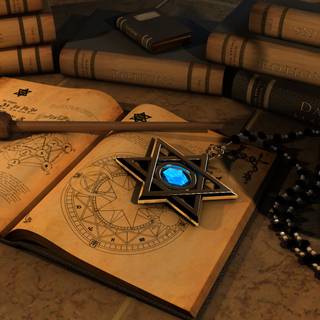 Spellbook wallpaper