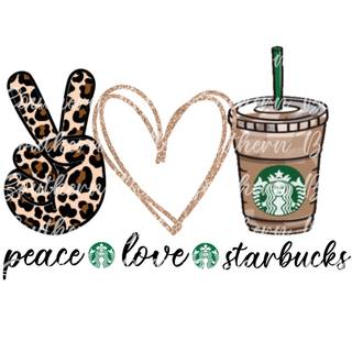 Peace Love Starbucks wallpaper