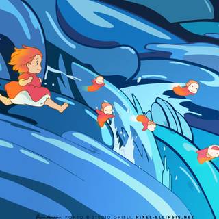 Studio Ghibli Ponyo desktop wallpaper