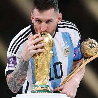 Messi World Cup phone wallpaper