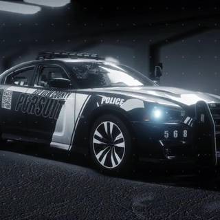 Car vs police wallpaper