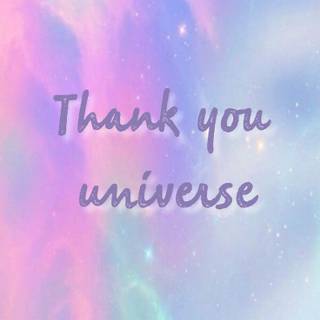 Thank You Universe iPhone wallpaper