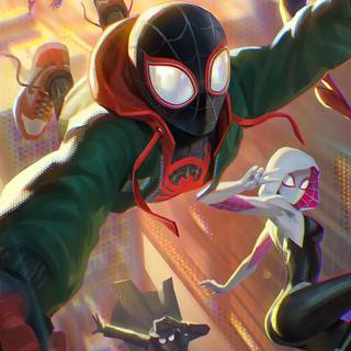 4k Spider-Man Miles iPhone wallpaper
