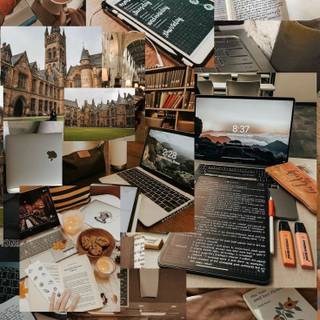 Study collage wallpaper