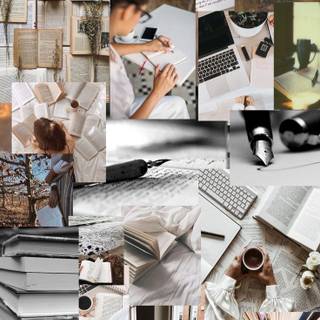 Study collage wallpaper