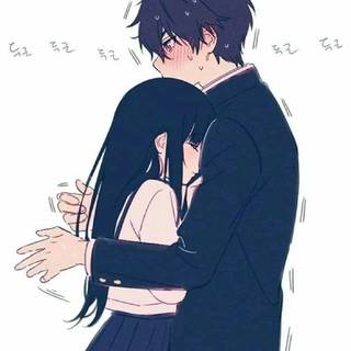 Anime cuddle wallpaper