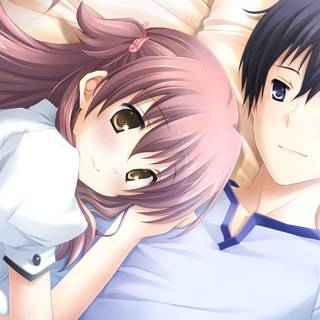 Anime cuddle wallpaper