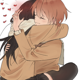 Anime cuddle wallpaper