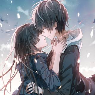 Anime cuddle wallpaper