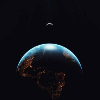 Earth dark wallpaper