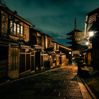 Japan night 4k wallpaper
