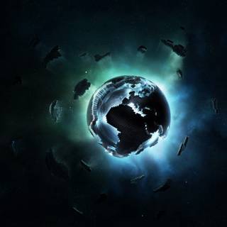 Earth dark wallpaper