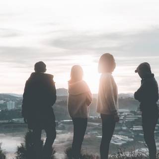 Four people wallpaper