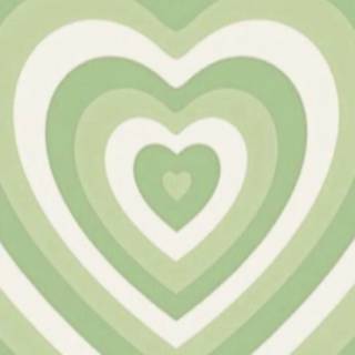 Preppy green heart wallpaper