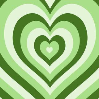 Preppy green heart wallpaper