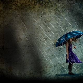 Sad rainy day wallpaper
