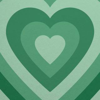Preppy green heart wallpaper