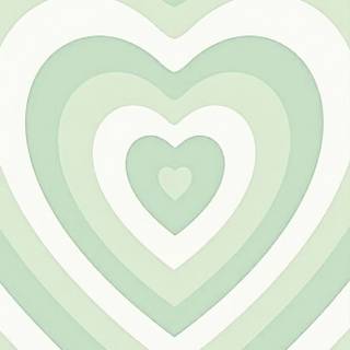 Preppy green heart wallpaper