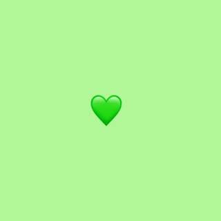 Preppy green heart wallpaper