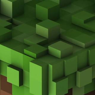 Minecraft grass block wallpaper