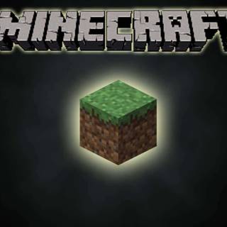 Minecraft grass block wallpaper