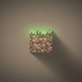 Minecraft grass block wallpaper