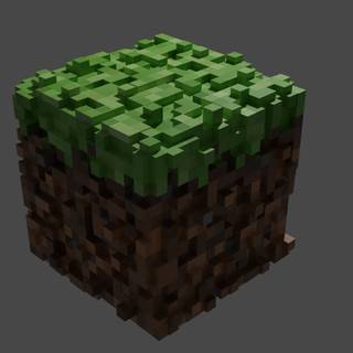 Minecraft grass block wallpaper