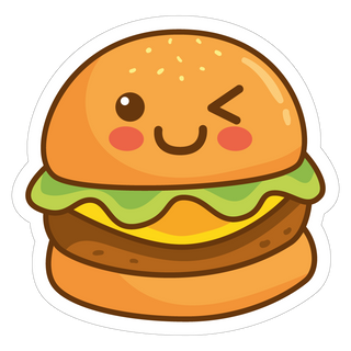 Cute burger wallpaper