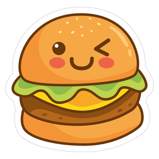 Cute burger wallpaper