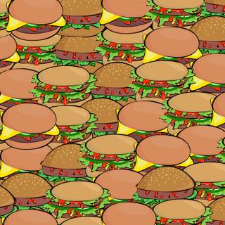 Cute burger wallpaper
