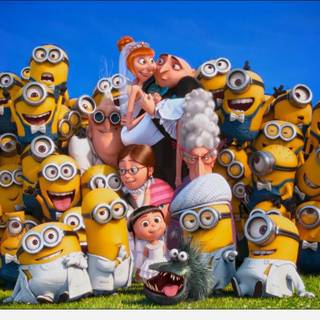 Spring Minions wallpaper