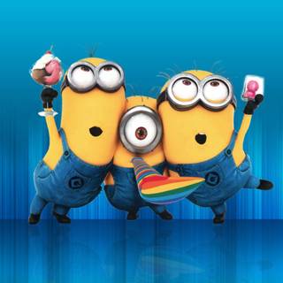 Spring Minions wallpaper
